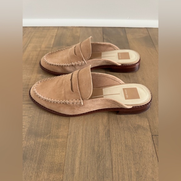 Dolce Vita Havan Loafer Mule, Size 8, Camel Suede - Picture 3 of 8